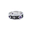Bastion Ring with Rose Cut Amethyst