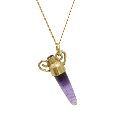 Amphora with Amethyst and Grape Garnet