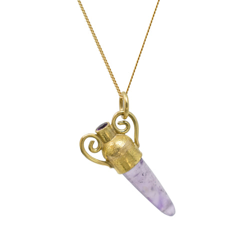 Amphora with Amethyst and Grape Garnet
