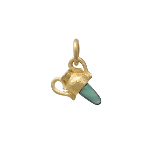 Amphora with Green Tourmaline