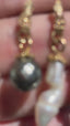 Treasury Earrings with Faceted Tahitian Black Pearls