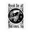 Bread and Roses Poster - Black on White