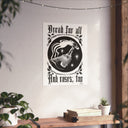 Bread and Roses Poster - Black on White