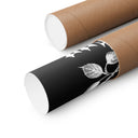 Bread and Roses Poster - White on Black