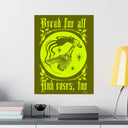 Bread and Roses Poster - Acid on Olive