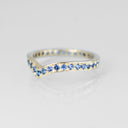 Venus Eternity Band with Yogo Sapphires