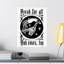 Bread and Roses Poster - Black on White