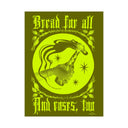 Bread and Roses Poster - Acid on Olive
