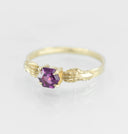 Stronghold Ring with Grape Garnet
