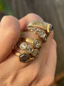 Sigrid - Rosecut Hex Diamond Ring
