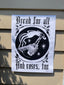 Bread and Roses Poster - Black on White