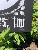 Bread and Roses Poster - White on Black