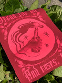 Bread and Roses Poster - Coral on Red