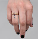 Stronghold 戒指，镶嵌帕帕拉恰蓝宝石