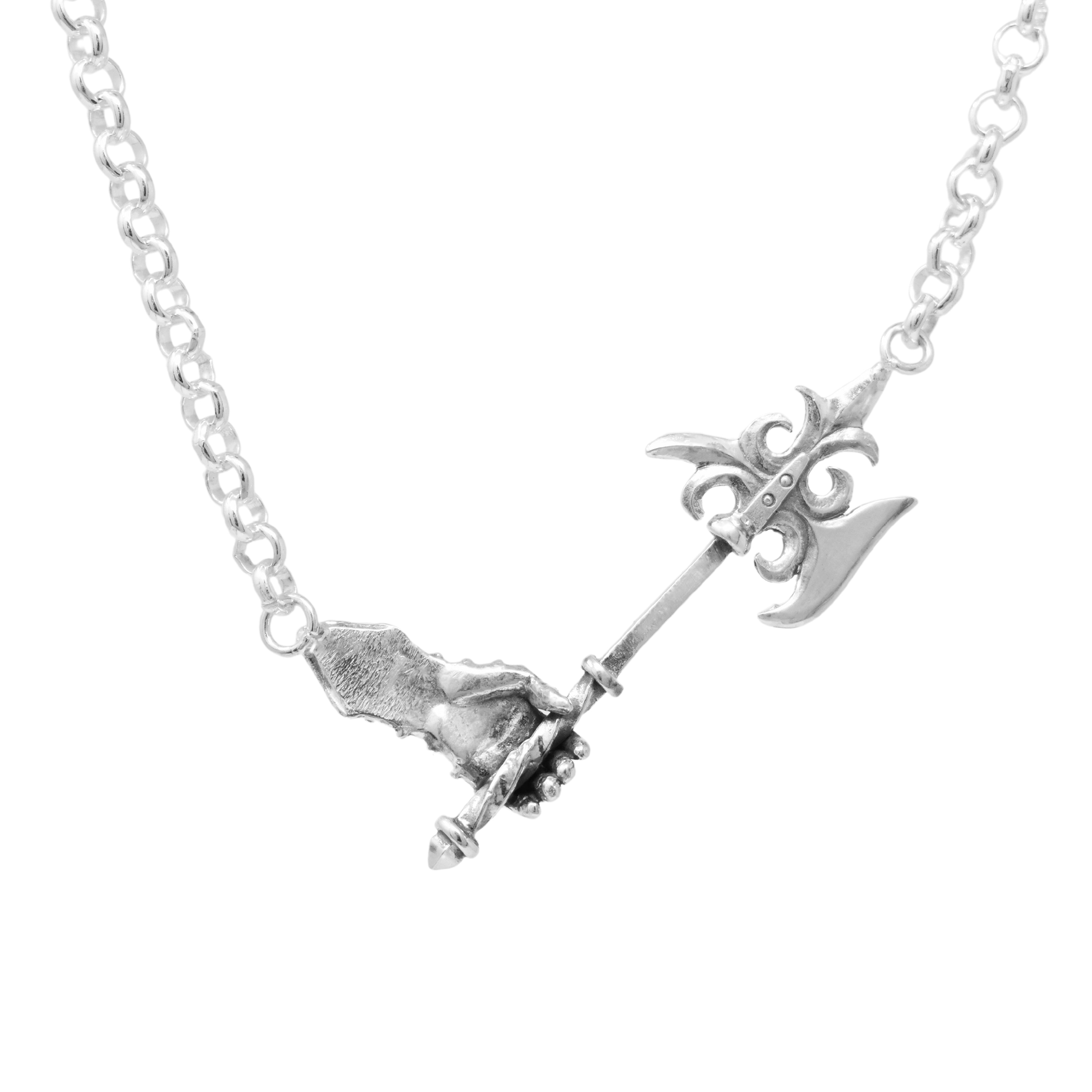 Melee Necklace with Battle Axe – Morgaine Faye