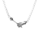 带晨星的碎钻项链