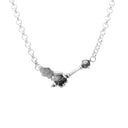 带晨星的碎钻项链