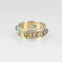 Bastion Ring with Rosecut  Montana Sapphires - Size