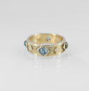 Bastion Ring with Rosecut  Montana Sapphires - Size