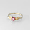 Stronghold Ring with Padparadscha Sapphire