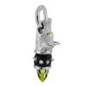 Custom Watchful Hound Pendant with Your Choice of Stones