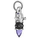 Figge - Watchful Hound Pendant with Rosecut Amethyst and Sapphires