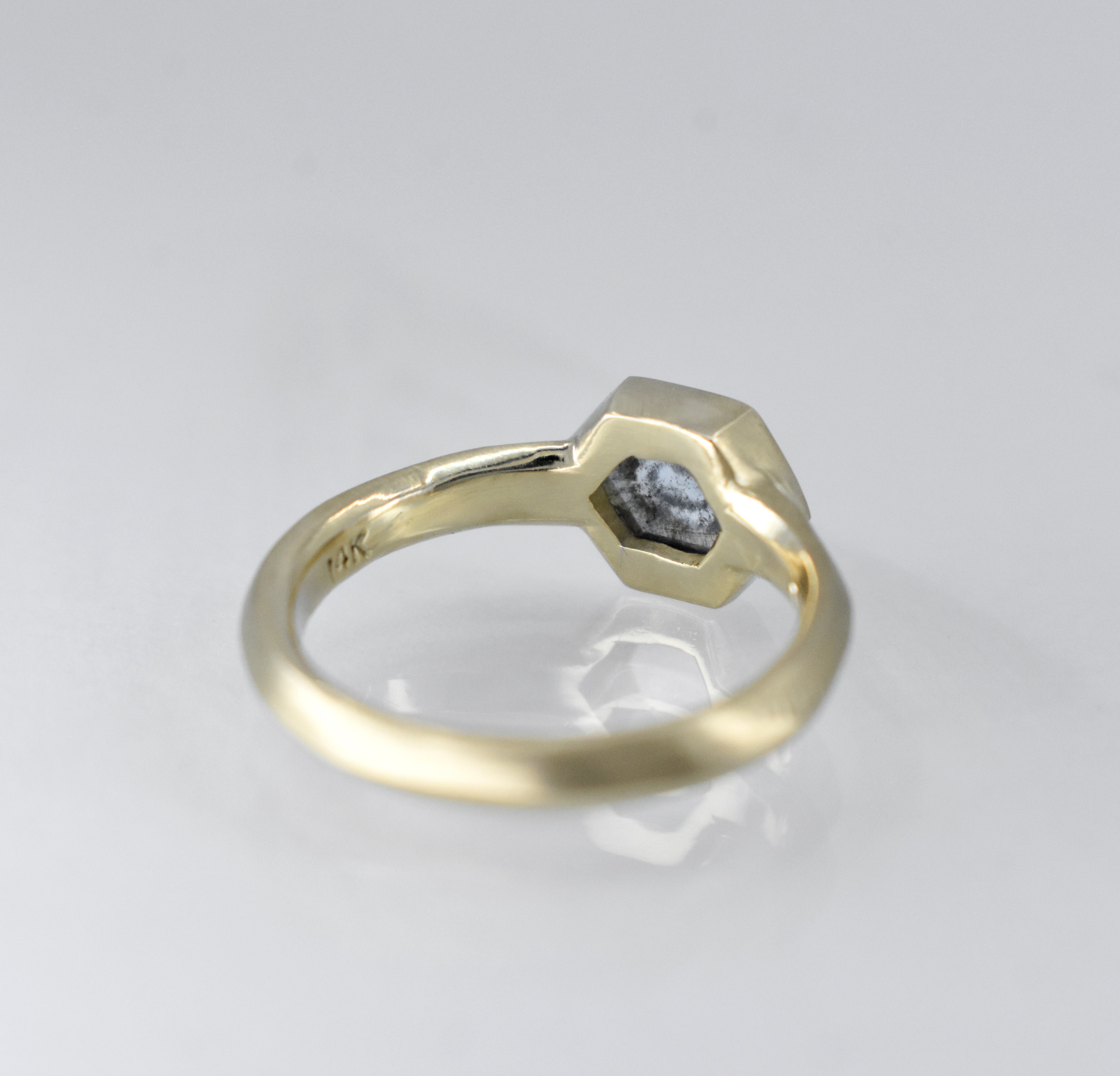 Sigrid - Rosecut Hex Diamond Ring – Morgaine Faye