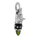 Custom Watchful Hound Pendant with Your Choice of Stones