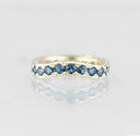 Saturn Eternity Band with Australian Sapphires