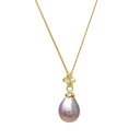 Inevitable Spring Pendant with Baroque Pink Pearl