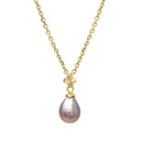 Inevitable Spring Pendant with Baroque Pink Pearl