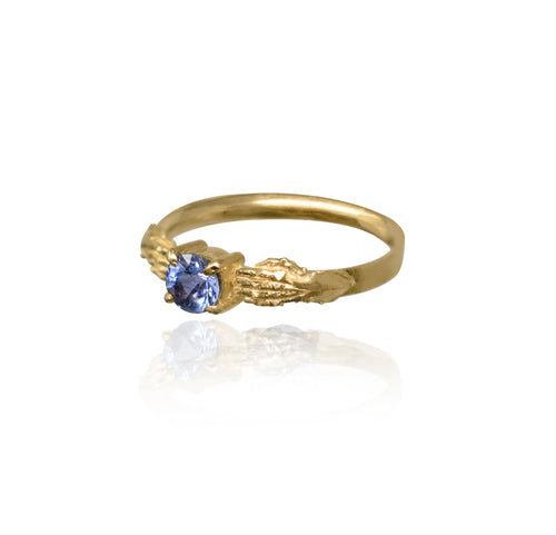 Stronghold Ring with Ceylon Sapphire