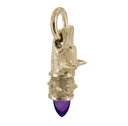 Pluto - Faithful Hound Pendant with Amethyst
