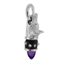 Pluto - Faithful Hound Pendant with Amethyst