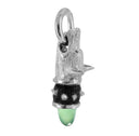 Wolfgang - Faithful Hound Pendant with Aqua Chalcedony