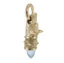 Chaucer - Faithful Hound Pendant with Blue Chalcedony