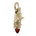 Remy - Faithful Hound Pendant with Garnet