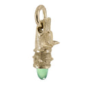 Wolfgang - Faithful Hound Pendant with Aqua Chalcedony