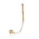 石榴石链晨星耳环