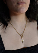 密镶格挡匕首吊坠