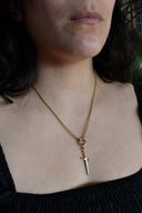 波浪匕首吊坠饰品