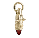 Remy - Faithful Hound Pendant with Garnet