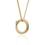 Ouroboros Pendant Necklace - 14k with Diamonds