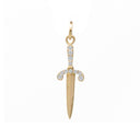 密镶格挡匕首吊坠