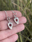 Palestine Sunbird Escutcheon with Rosecut Garnet