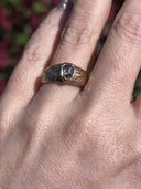 Cyrus- Rosecut Shield Diamond Ring