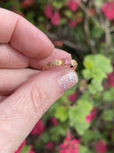 Stronghold Ring with Padparadscha Sapphire