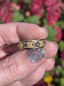 Bastion Ring with Rosecut  Montana Sapphires - Size