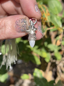 Custom Watchful Hound Pendant with Your Choice of Stones