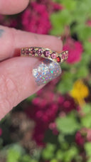 Venus Eternity Band with Cognac Sapphires